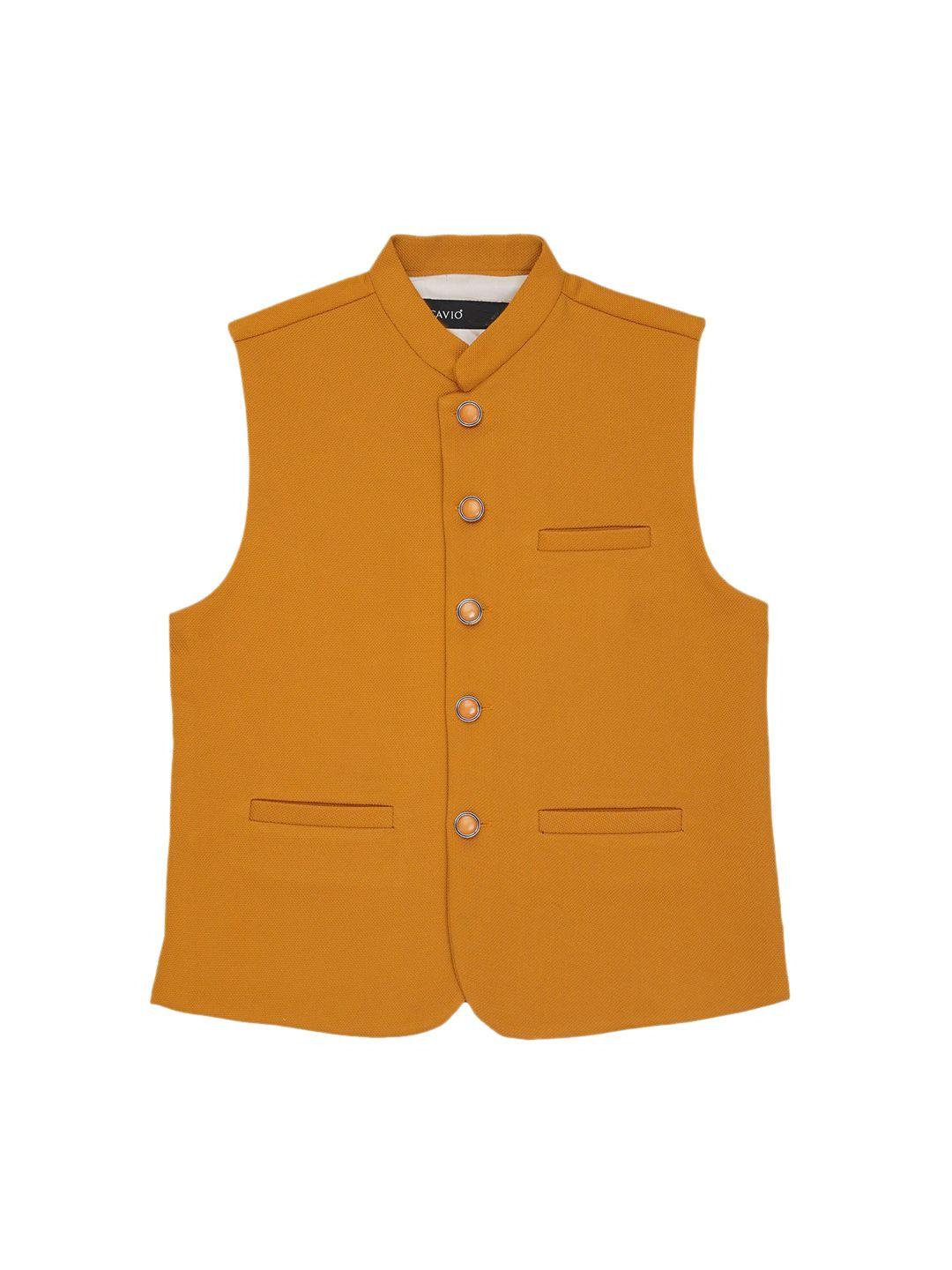 cavio boys mandarin collar sleeveless pure cotton nehru jackets