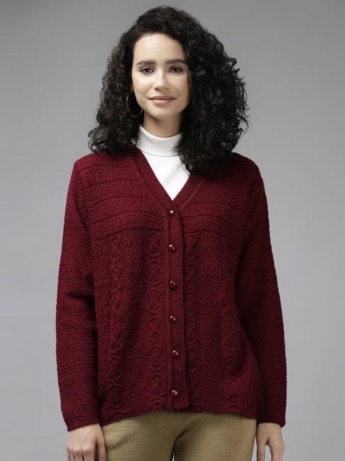cayman maroon crochet pattern cardigan