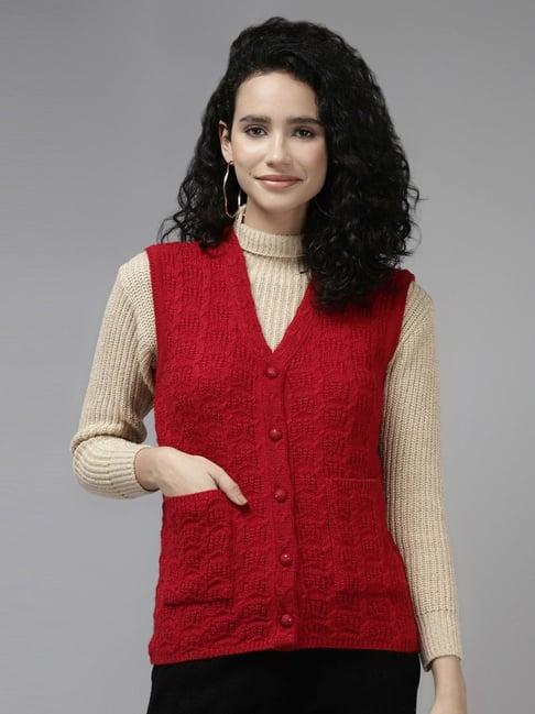 cayman red crochet pattern cardigan