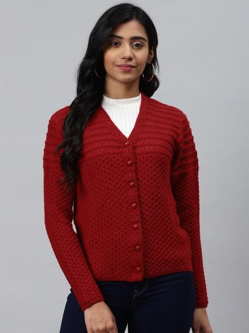 cayman red full sleeves sweater