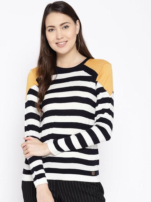 cayman white striped sweater