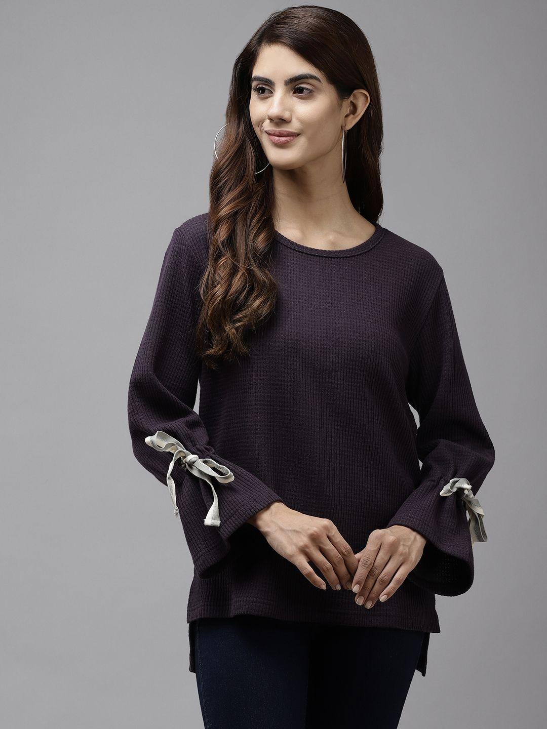 cayman women purple sweatshirt