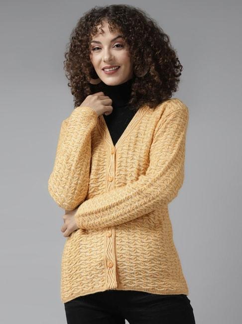 cayman yellow embroidered cardigan