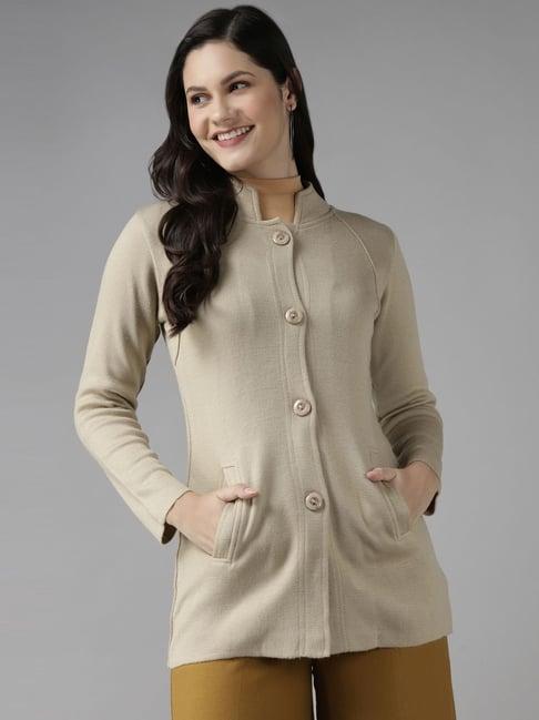 cayman beige regular fit coat