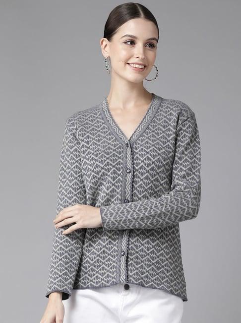 cayman grey knitted cardigan