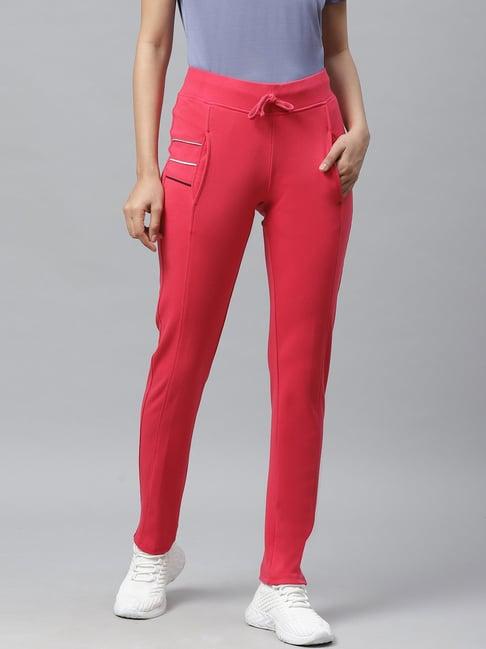 cayman pink mid rise track pants