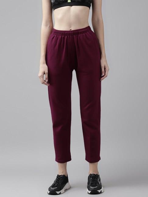 cayman purple mid rise trackpants