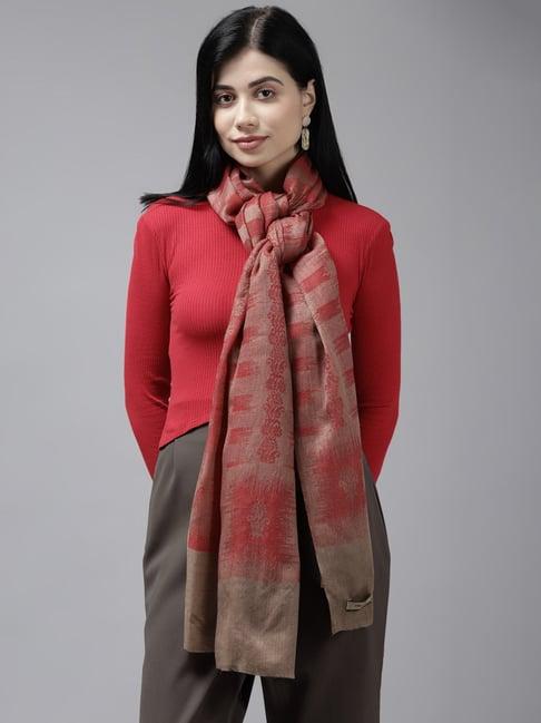 cayman red printed stole