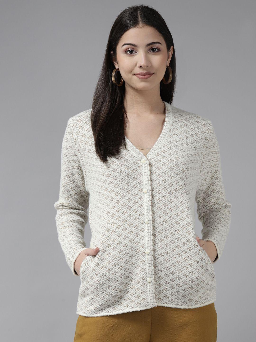 cayman women beige cardigan