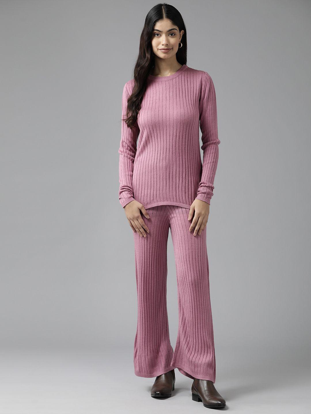 cayman women woollen solid co-ords