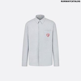 cd heart embroidered shirt