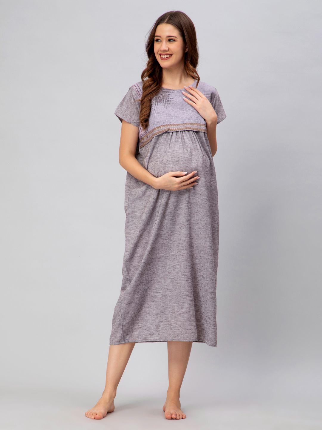 cee-18 round neck maxi nightdress