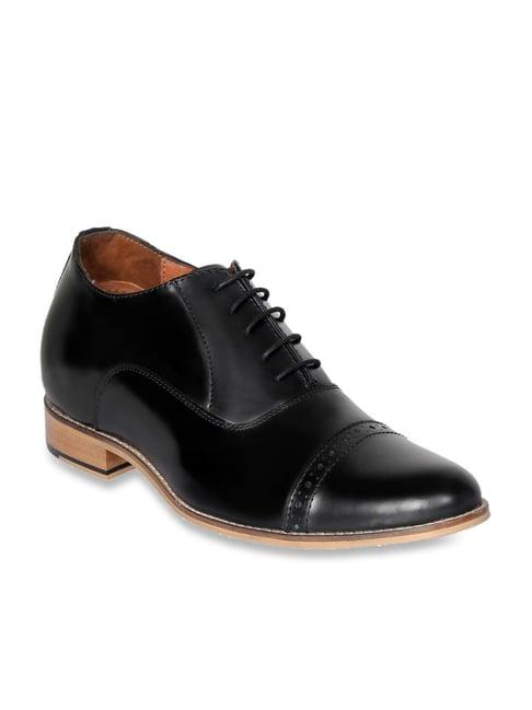 celby men's height increasing black oxford shoes