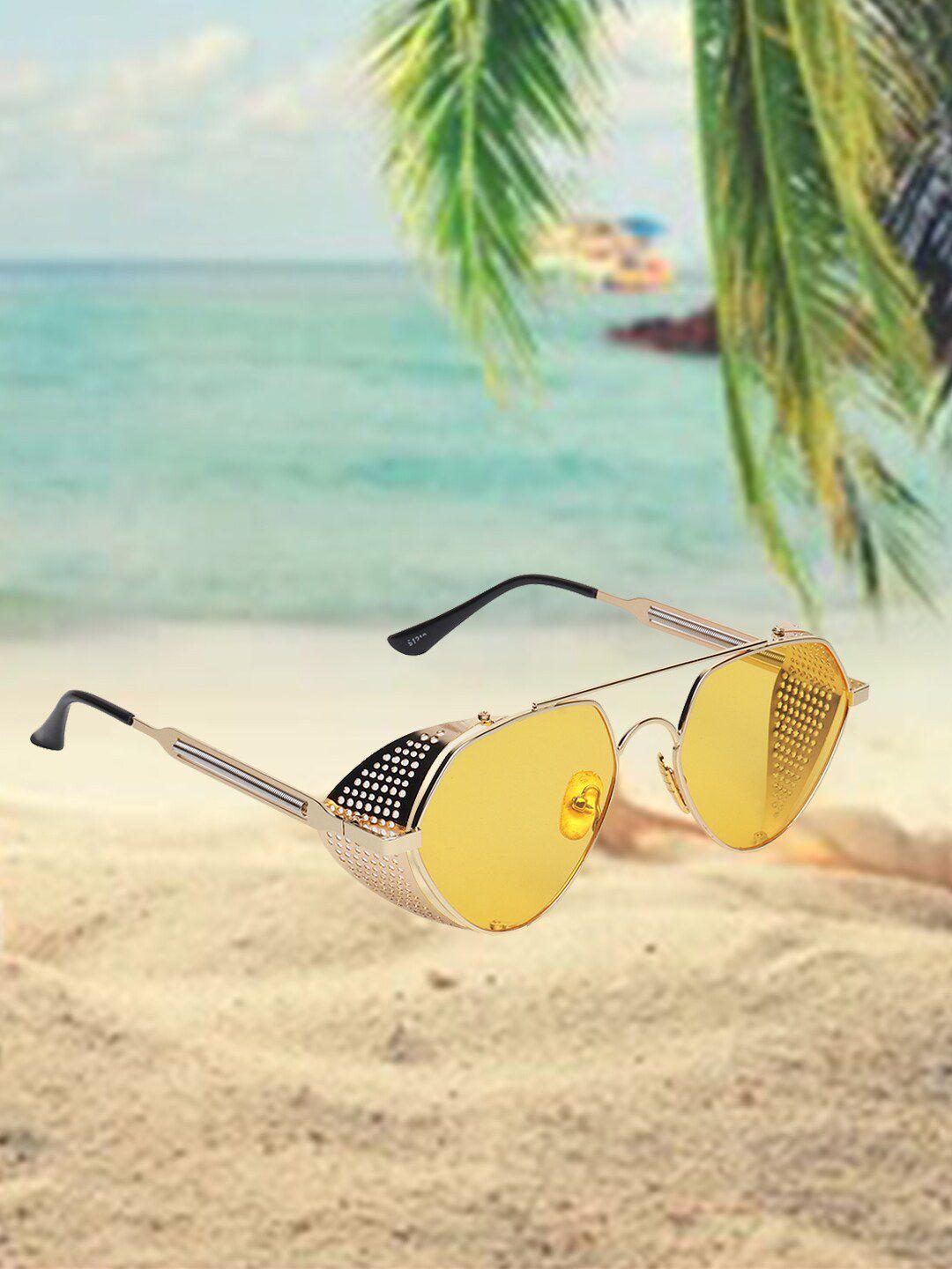 celebrity sunglasses aviator sunglasses with uv protected lens clsg-91210-07