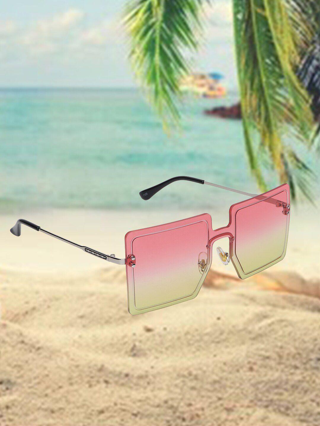 celebrity sunglasses full rim square sunglasses with uv protected lens clsg-1123-07