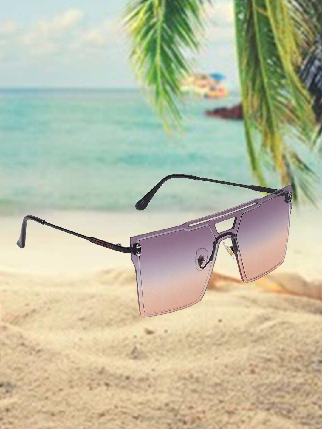 celebrity sunglasses lens & full rim square sunglasses with uv protected lens clsg-1121-04