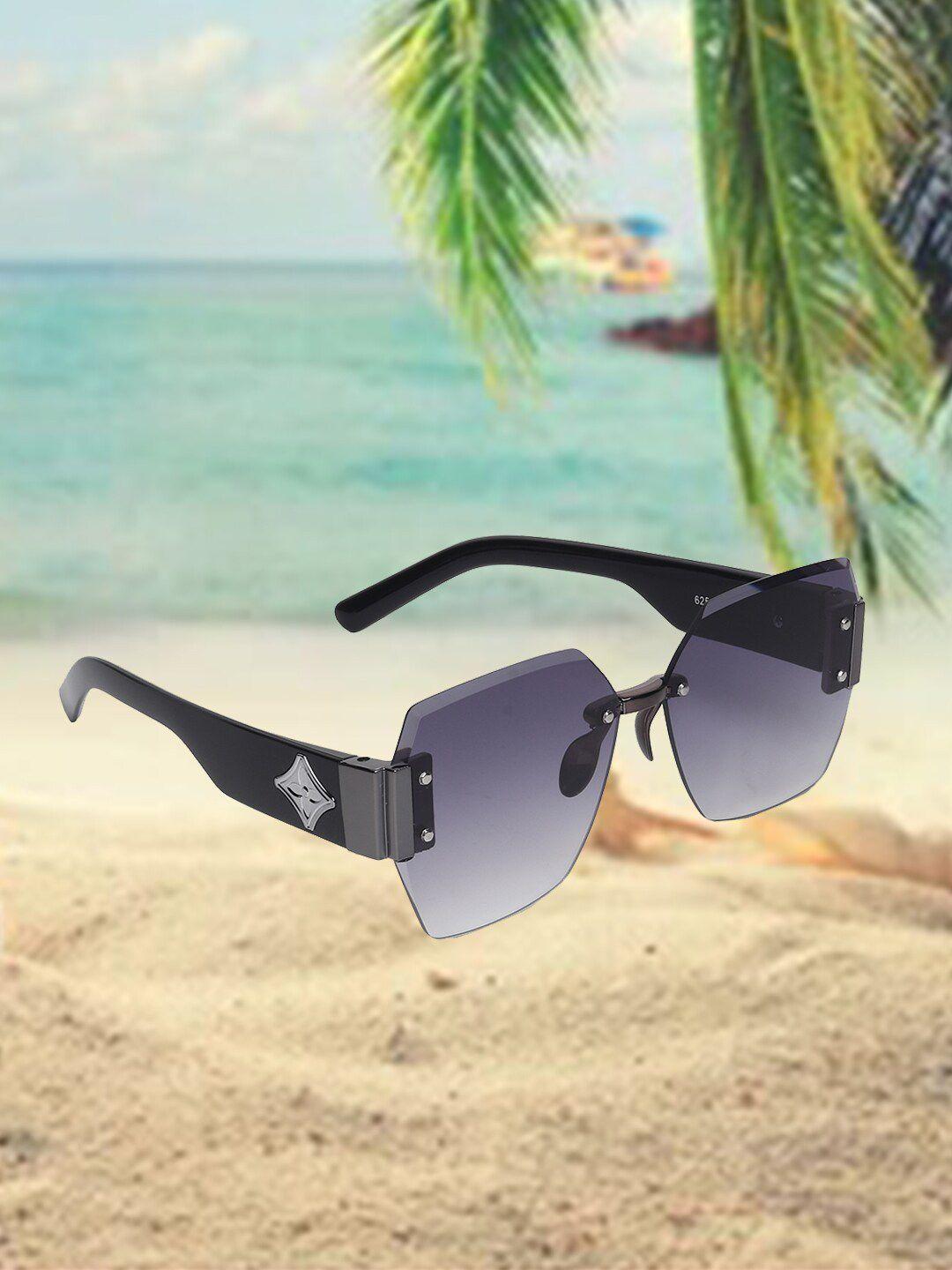 celebrity sunglasses lens & rimless square sunglasses with uv protected lens clsg-625-07
