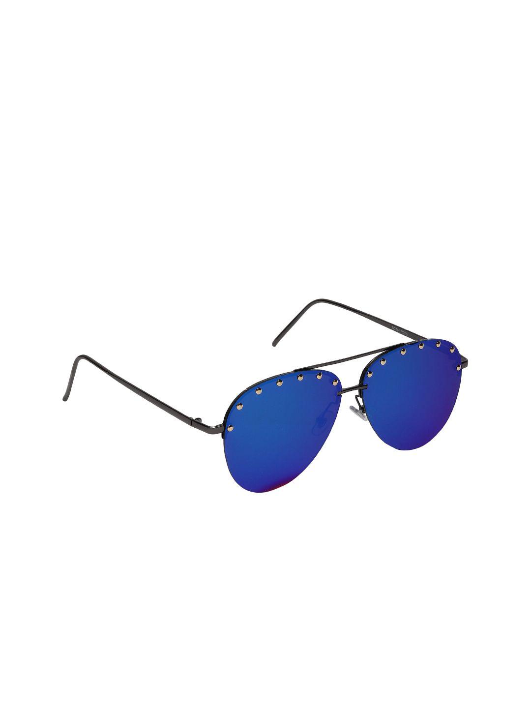 celebrity sunglasses unisex green uv protected lens & black aviator sunglasses cl-tom