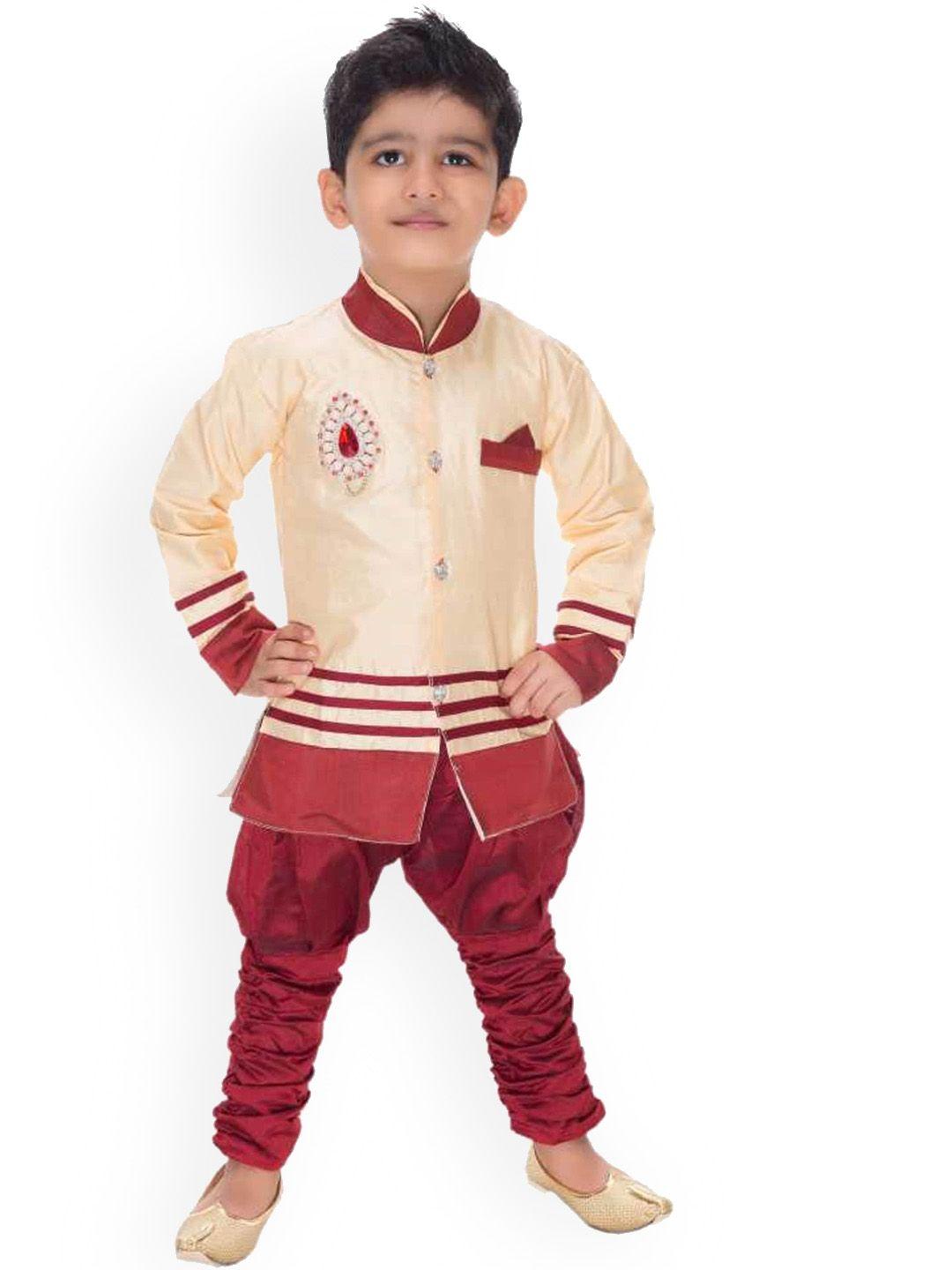 celebrity club boys embroidered sherwani set