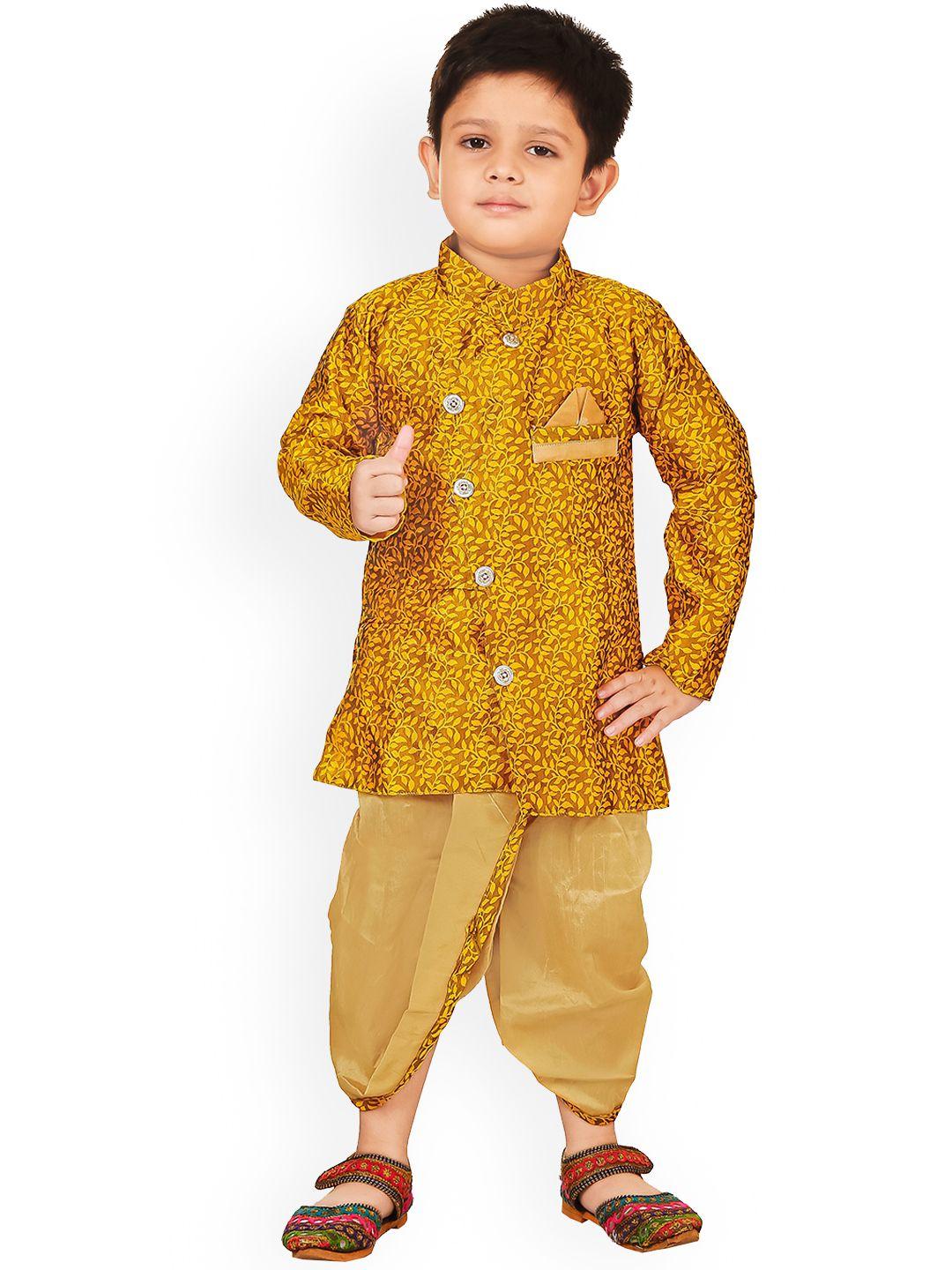 celebrity club boys printed sherwani