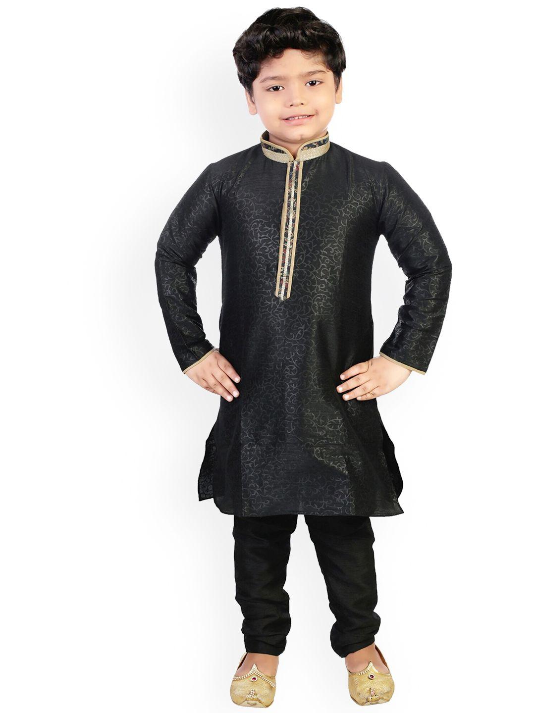 celebrity club boys self-design silk sherwani set