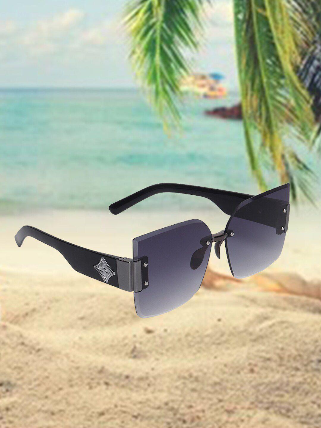 celebrity sunglasses oversized sunglasses rimless with uv protected lens clsg-610-04