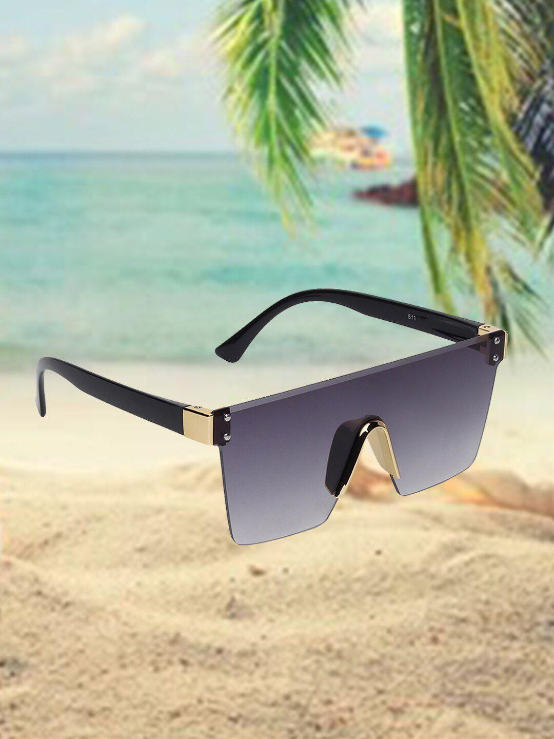 celebrity sunglasses rimless square sunglasses with uv protected lens- clsg-511-01