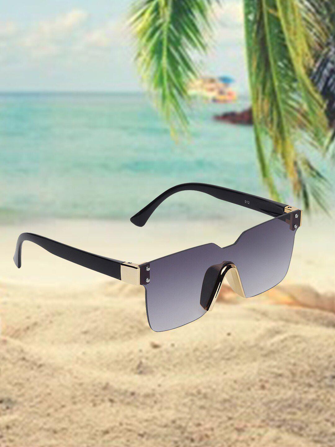 celebrity sunglasses rimless square sunglasses with uv protected lens- clsg-512-01