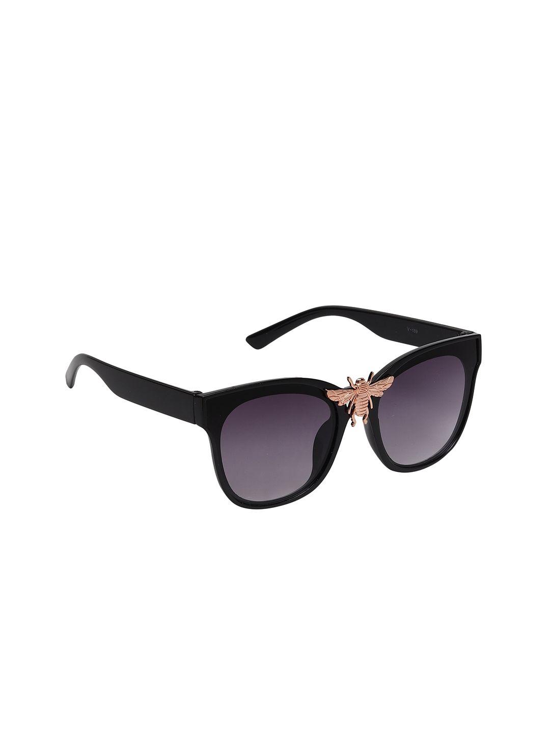 celebrity sunglasses unisex purple lens & black wayfarer sunglasses cl-if-nora-c-01