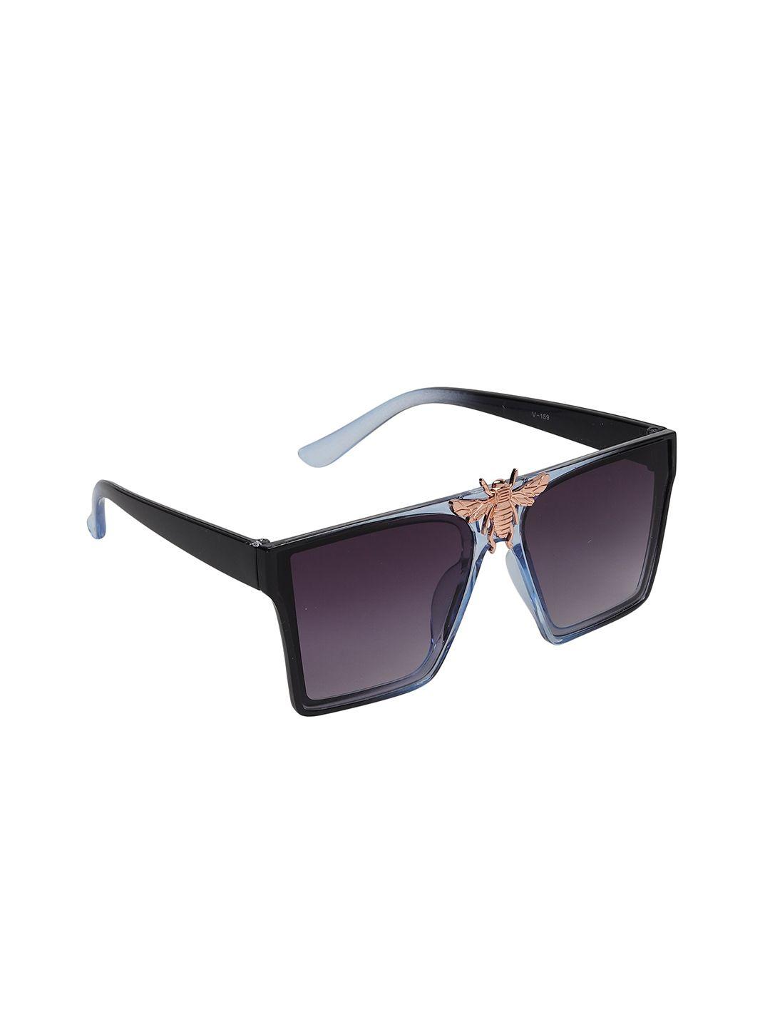 celebrity sunglasses unisex purple lens & blue full rim wayfarer sunglasses