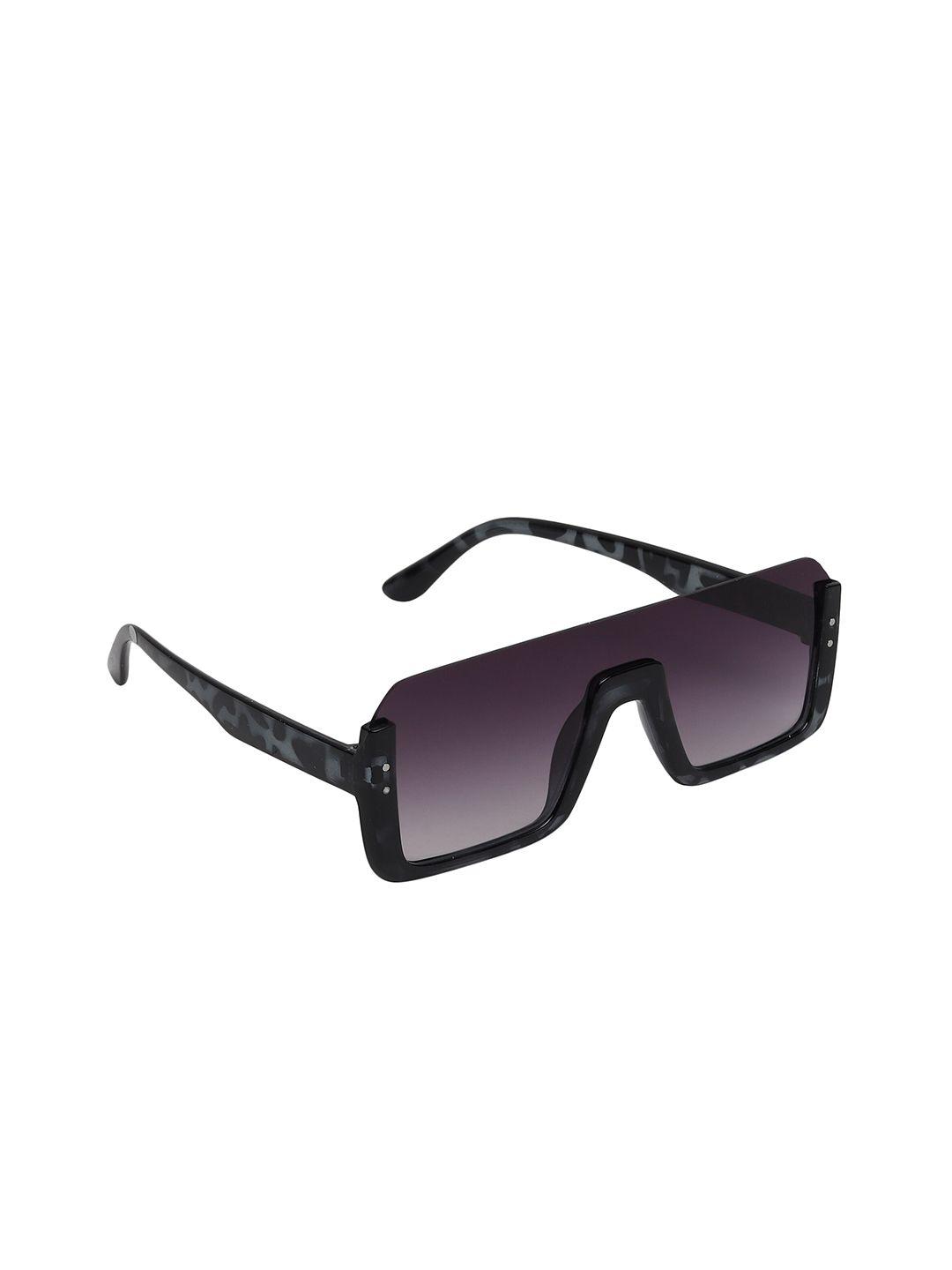 celebrity sunglasses unisex purple lens & brown browline sunglasses with uv protected lens