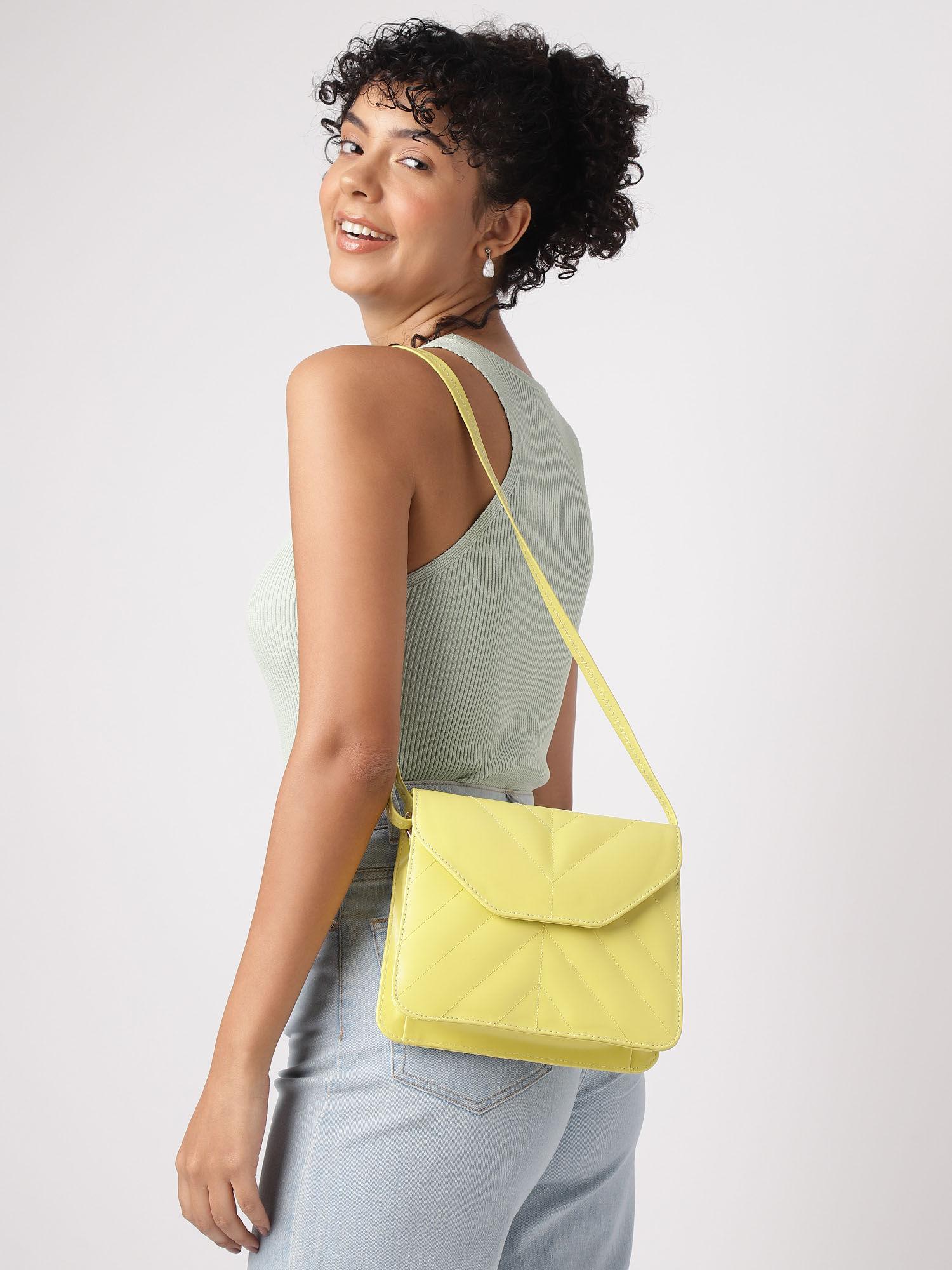 celery green sling bag for women