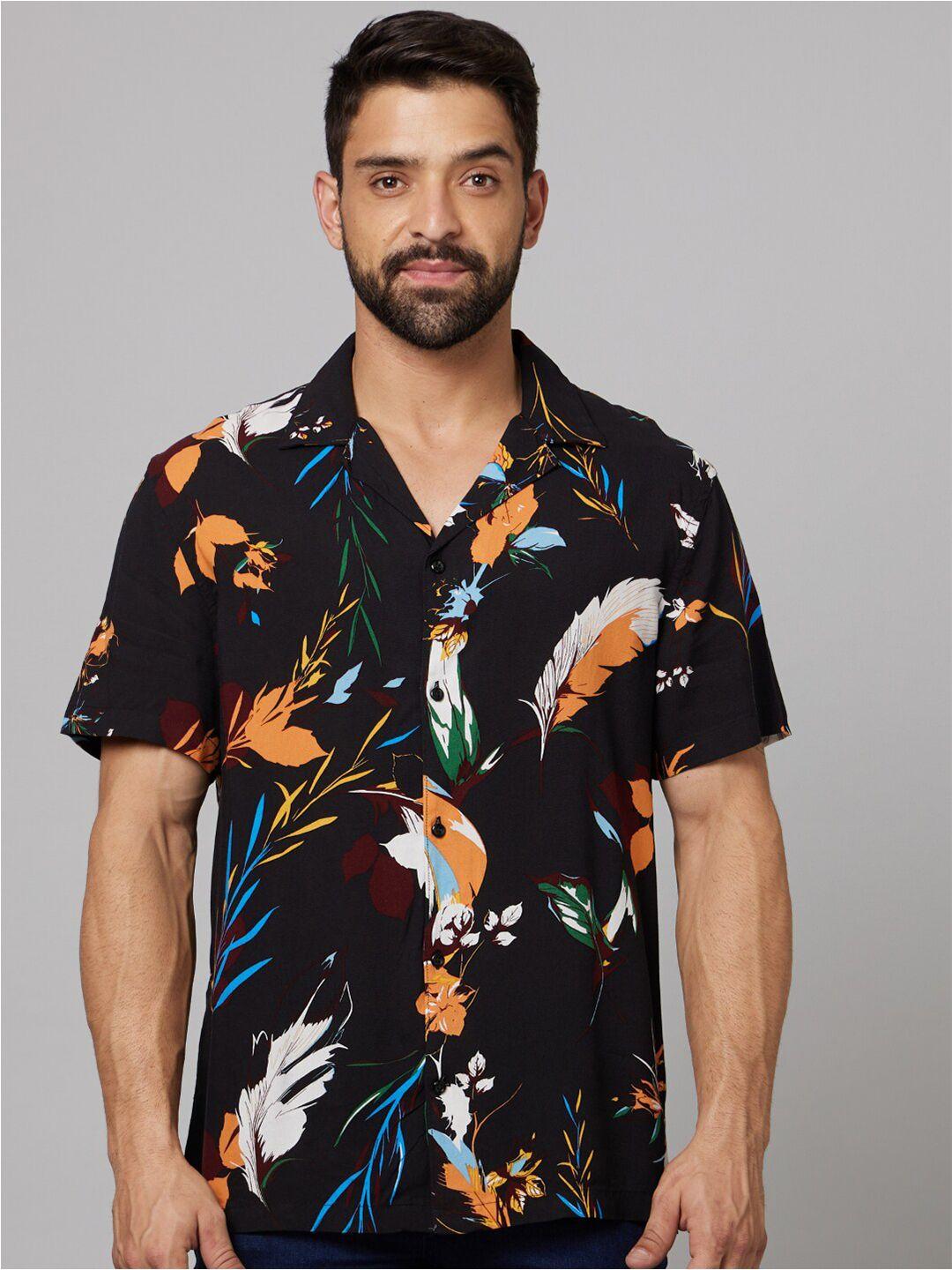 celio classic fit floral printed casual shirt