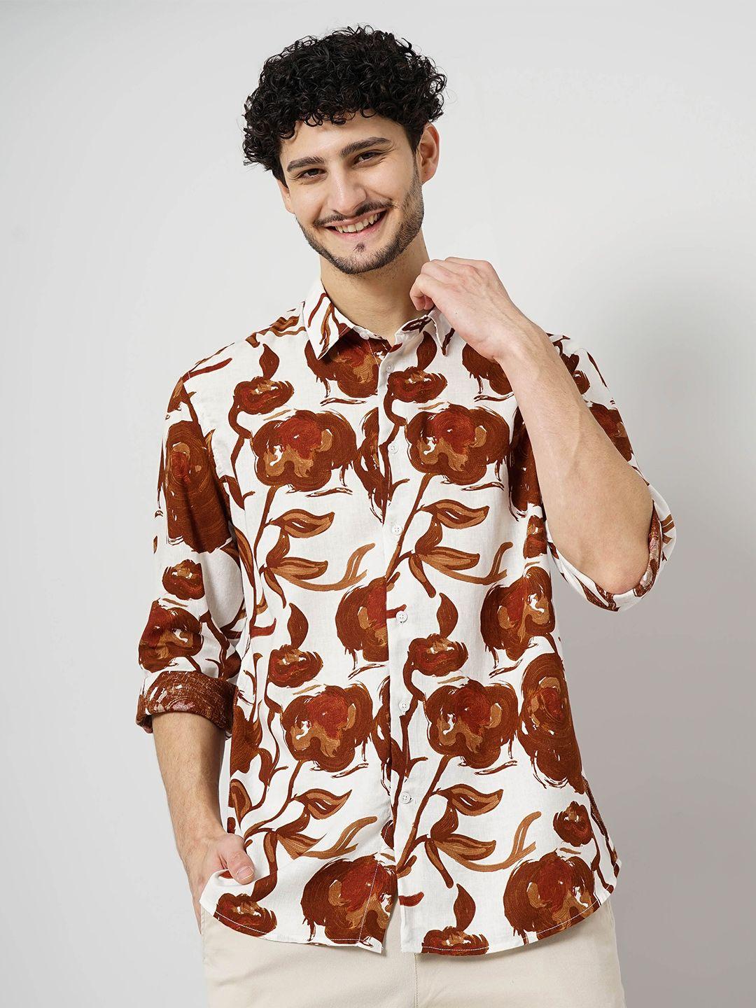 celio classic floral printed casual shirt