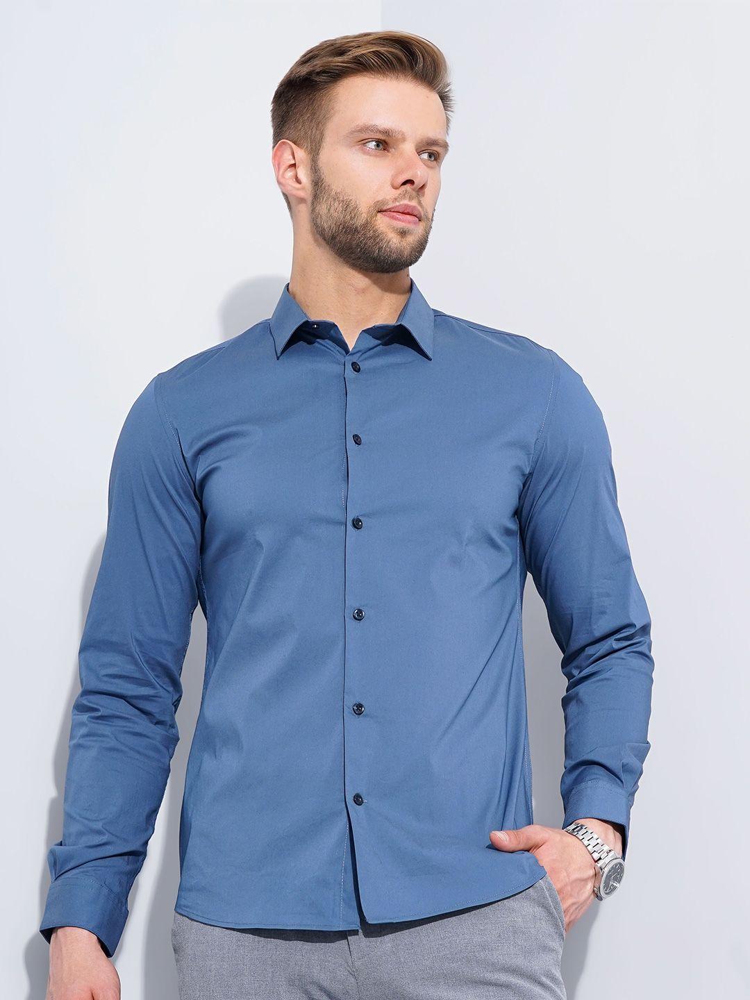 celio classic regular fit cotton formal shirt