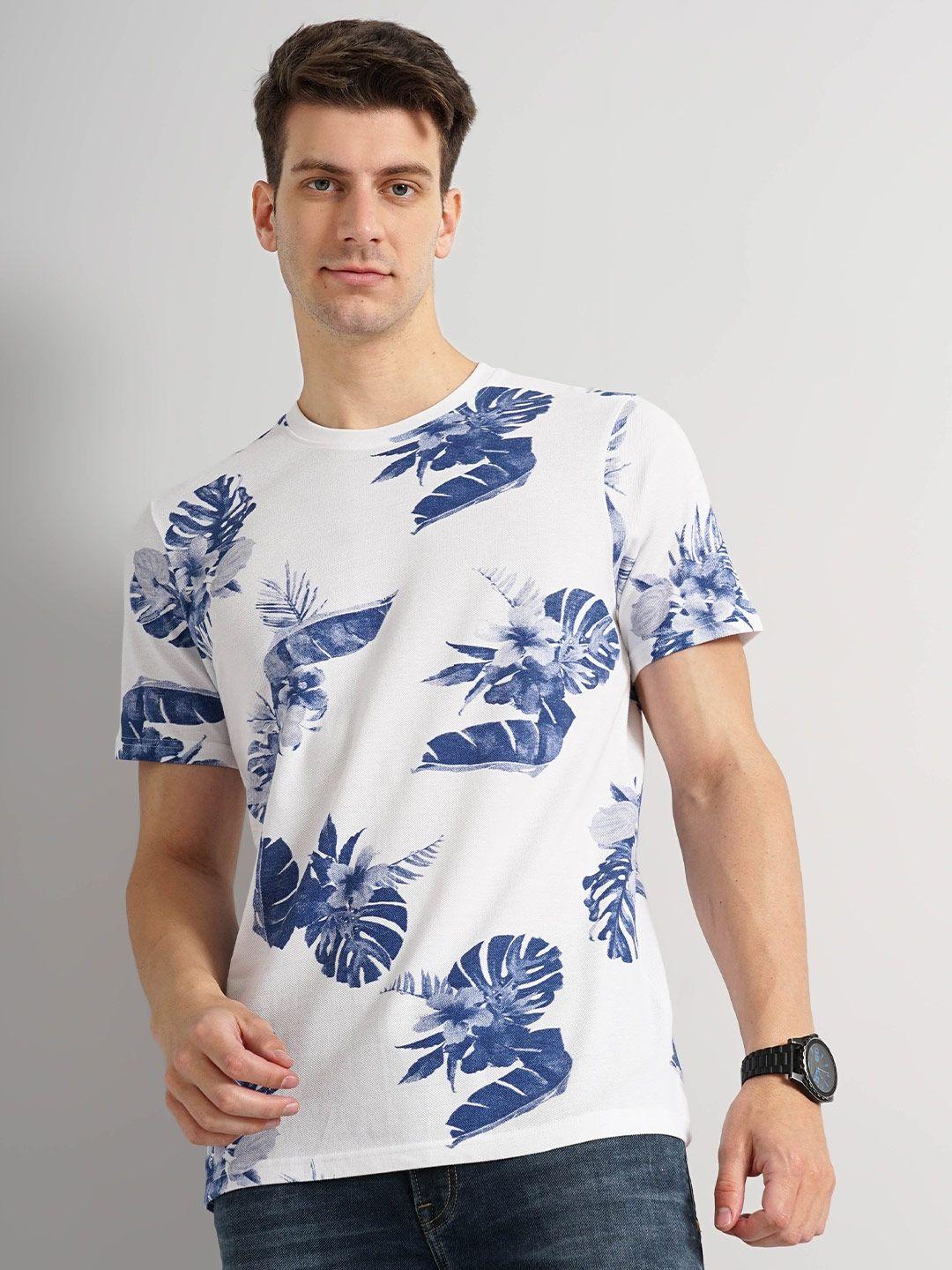 celio floral printed cotton t-shirt