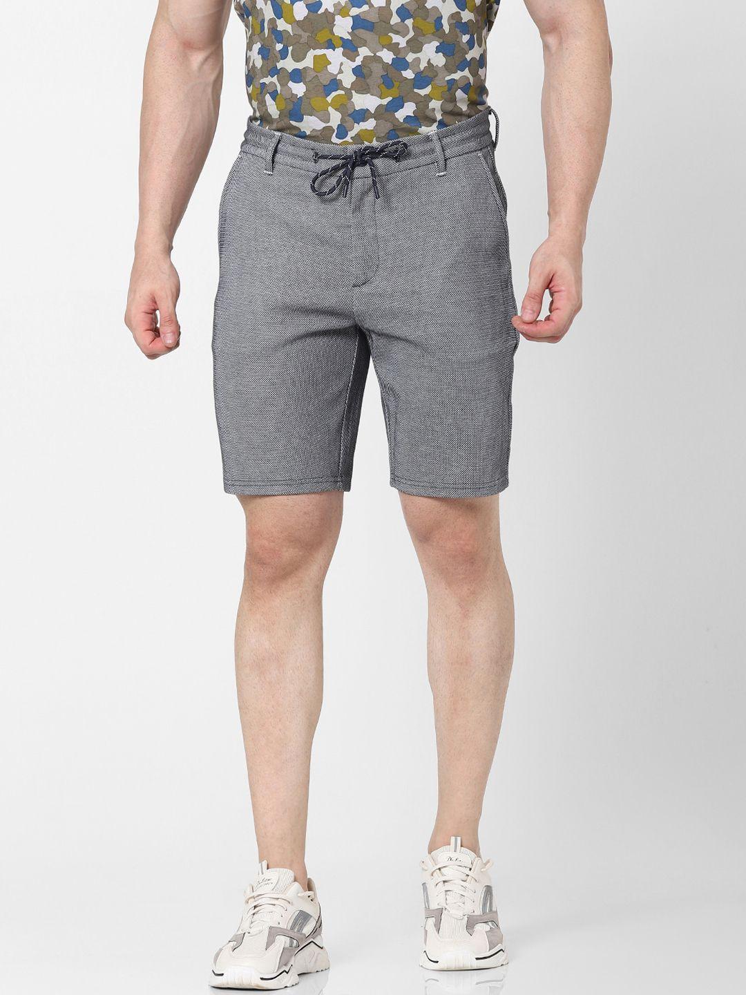 celio men grey regular shorts