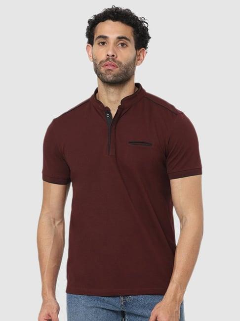 celio* maroon t-shirt