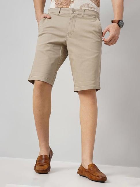 celio* beige loose fit chino shorts