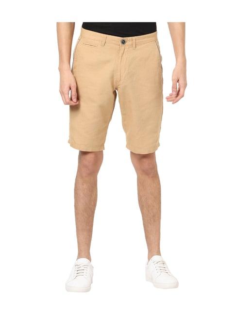 celio* beige slim fit bermuda shorts