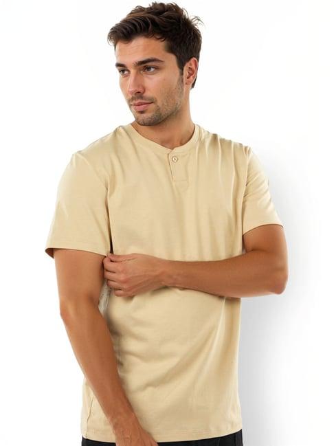 celio* beige straight fit t-shirt