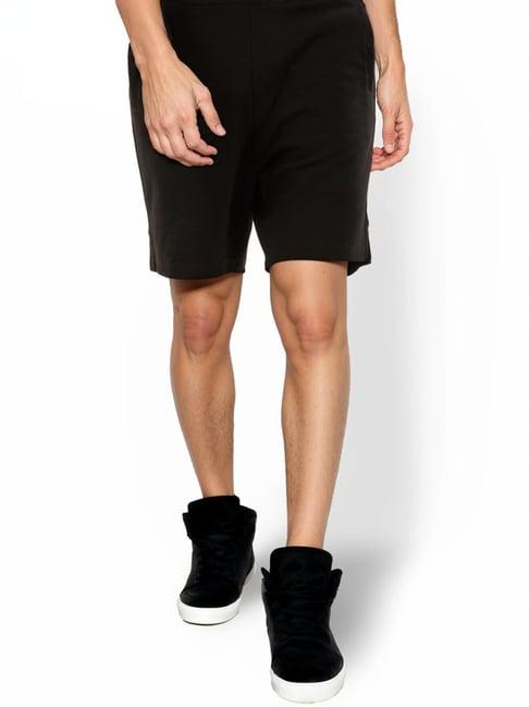 celio* black regular fit shorts