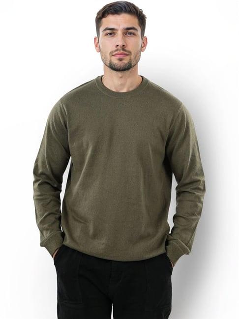 celio* khaki regular fit sweater