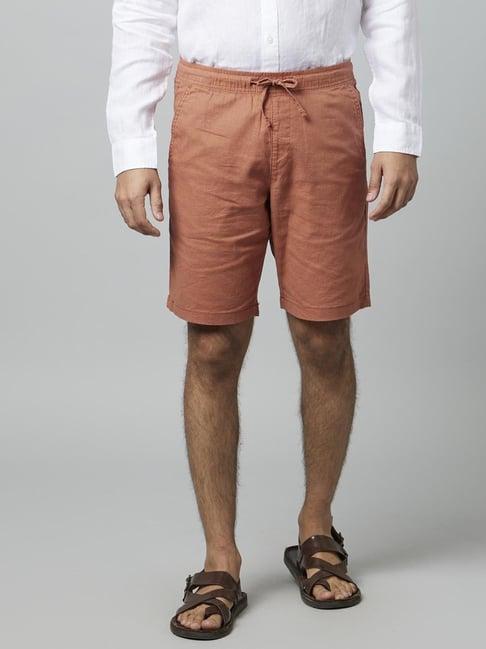 celio* light brown  regular fit shorts