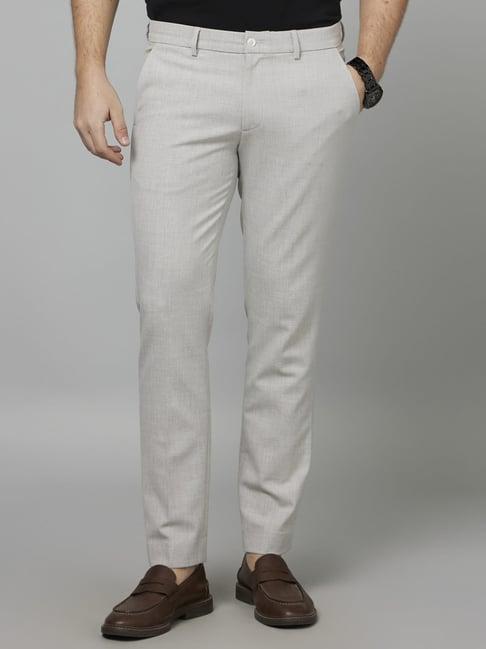 celio* light grey slim fit trousers