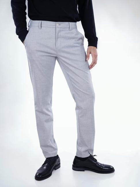 celio* light grey slim fit trousers