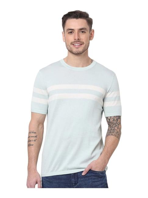 celio* mint green cotton crew t-shirt