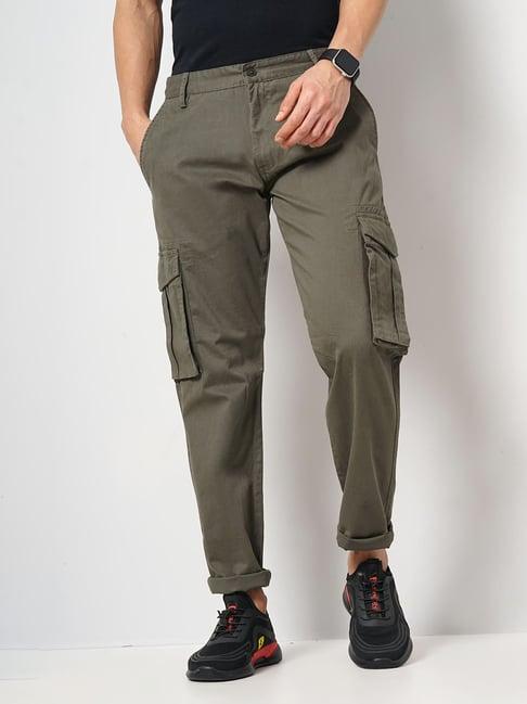 celio* olive loose fit cargos