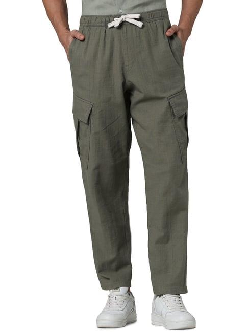 celio* olive relaxed fit cargo trousers