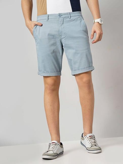 celio* sky blue loose fit chino shorts